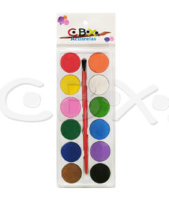 CBX ACUARELAS RECTANGULAR *12