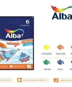 ALBA CRAYONES JUMBO 6 colores