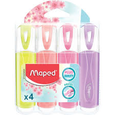 MAPED MARCADOR CLASSIC PASTEL X4 BOLSA CARTON
