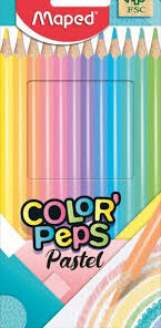 MAPED LAPICES PASTEL FSC COLOR'PEPS X12 EST
