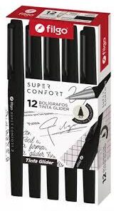 FILGO Boligrafo glider SUPER CONFORT 0.7 NEGRO