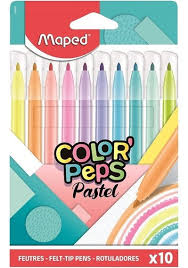 MAPED PASTEL ROTULADORES X10 ESTUCHE