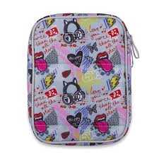 CANOPLA TALBOT JUMBO POUCH AMOR GRIS 1 CIERRE