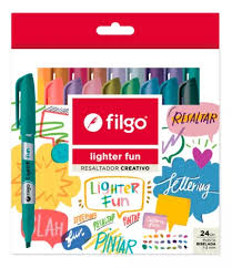 FILGO Resaltador creativo fino LIGHTER FUN  / Estuche 24 fun