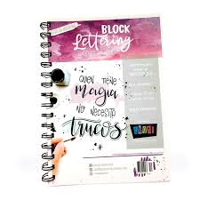 CROMI BLOCK ESPIRALADO LETTERING 210GRS A4 *20H