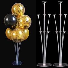 EXHIBIDOR DE GLOBOS ACRILICO CRISTAL ENSAMBLABLE X 7 GLOBOS 68CM X 1