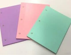 LAMA CARPETAS N3(2TAPAS)PVC-PASTEL-