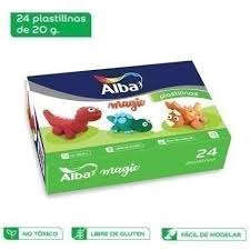 ALBA PLASTILINAS CAJA *24 BARRAS AMARILLO