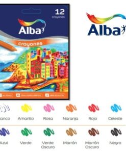 CRAYONES ALBA TRADICIONAL  12 colores