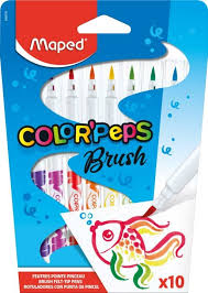 MAPED ROTULADOR COLOR'PEPS BRUSH X10 ESTU CART