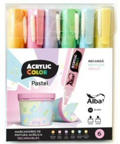 ALBA PACK SURTIDO ACRYLIC x 6