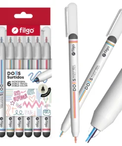 FILGO microfibra DOIIS 0.4mm doble trazo surtidos *6