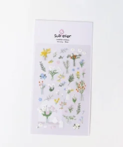 IBI CRAFT STICKER PVC 10*19cm FLEUR