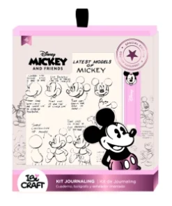 IBI CRAF KIT DE JOURNALING (Cuaderno+Bol?grafo+Iman) Mickey & Friends