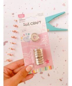 IBI CRAF DISCOS DE EXPANSION 24mm CORAZON x 8pcs PLATA
