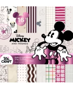 IBI CRAF PAPEL P-SCRAP 30x30cm 16Hjs. Mickey & Friends