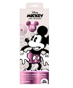 IBI CRAF PAPEL P-SCRAP 5x13cm. x 24 Hjs. Mickey & Friends