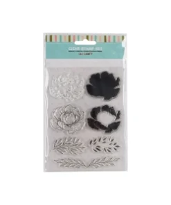 SELLO SILICONADO CRISTAL 4X5" FLOWERS