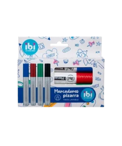 IBI CRAF MARCADOR GRUESO PIZARRA IBI BLISTER SURTIDO x 4pcs