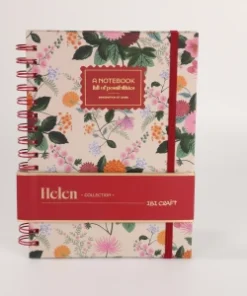 IBI CRAF COLECCION HELEN CUADERNO A5 ESPIRAL 80 HJS HELEN