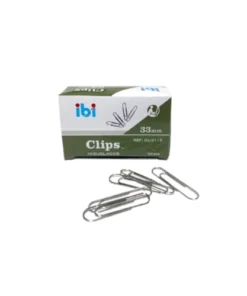 IBI CRAFT CLIPS PARA PAPELES NIQUELADOS N.4-33mm. x 100pc