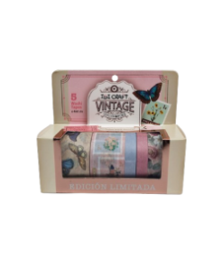 IBI CRAF WASHI TAPE BOX 5 ROLLOS de 4mts COLECCION CORREO