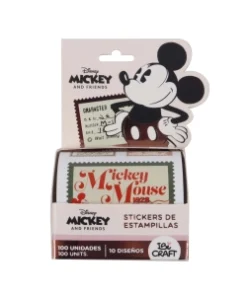 IBI CRAF ROLLO DE STICKERS ESTAMPILLAS Mickey & Friends