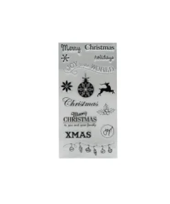 SELLO SILICONADO CRISTAL 4X8" NAVIDAD