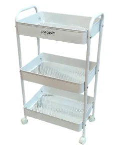 IBI CRAF CARRO ORGANIZADOR MOVIL IBICRAFT 43x31x78Cm BLANCO