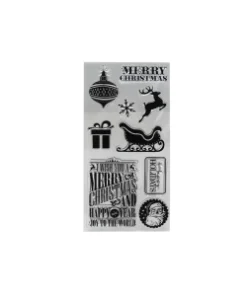 SELLO SILICONADO CRISTAL 4X8" NAVIDAD 2