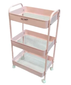 IBI CRAF CARRO ORGANIZADOR MOVIL IBICRAFT 43x31x78Cm ROSA