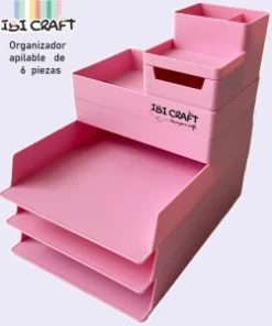 IBI CRAF  ORGANIZADOR SET IBICRAFT ROSA PASTEL