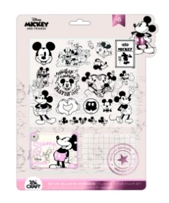 IBI CRAF STAMP SET (SELLOS+ALMOHADILLA+BASE) Mensajes Mickey & Friends