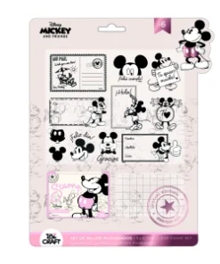 IBI CRAF STAMP SET (SELLOS+ALMOHADILLA+BASE) Personajes Mickey & Friends