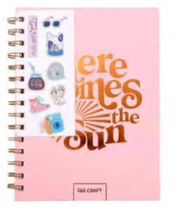 IBI CRAF CUADERNO SPIRIT ESPIRAL 80hjs + STICKERS 3D (SUN)