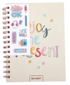 IBI CRAF CUADERNO SPIRIT ESPIRAL 80hjs + STICKERS 3D (JOY)