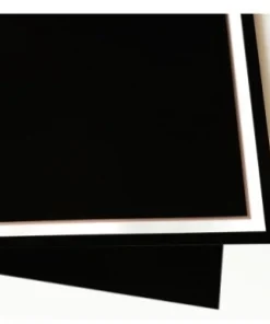 IBI CRAF  PAPEL COREANO 57 X 57cm NEGRO / NEGRO BORDE BLANC