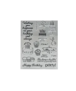 SELLO SILICONADO CRISTAL 6X8" PARTY