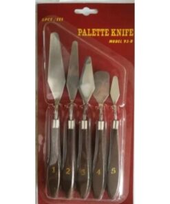 IBI CRAF SET DE ESPATULAS METALICAS 5 PCS MANGO MADERA