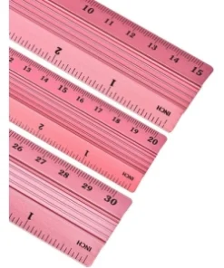 IBI CRAFT REGLA DE ALUMINIO PARA CORTE 30CM ROSA