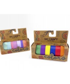 IBI CRAF WASHI TAPE BOX 6 ROLLOS de 5mts "RAINBOW"