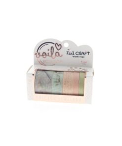 IBI CRAF WASHI TAPE BOX 5 ROLLOS de 4mts BUTTERFLIES EDITIO