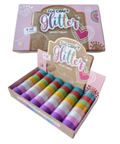 IBICO WASHI TAPE GLITTER X 4Mts X 48Pcs