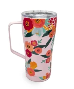 IBI CRAF  VASO TERMICO CON TAPA FLOWERS