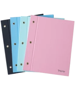 IBI CRAF CARPETA ESCOLAR N3 FORRADA PVC 2 TAPAS ROSA PASTEL