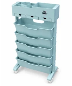 CARRO ORGANIZADOR MOVIL IBICRAFT 40x20x78Cm L-BLUE