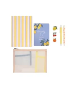 IBI CRAF SET CARTUCHERA/ANOTADOR/LAPICERA/IMANES CITRIC