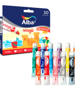 ALBA TEMPERAS ALBAMAGIC  Estuche 10*8cc AMARILLA PASTEL