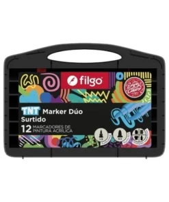 FILGO marcador pintura acrilica TNT MARKER DUO/estuche plastico 12 surtido