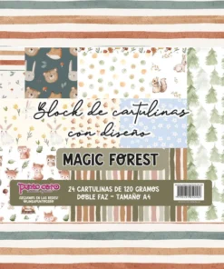 PUNTO CERO Block A4 de cartulinas MAGIC FOREST